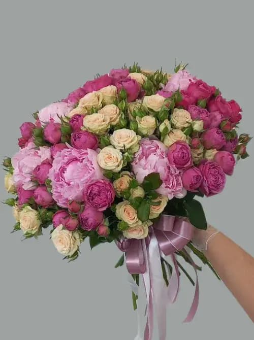  Пионовидные розы и пышные пионы – купить в Сочи