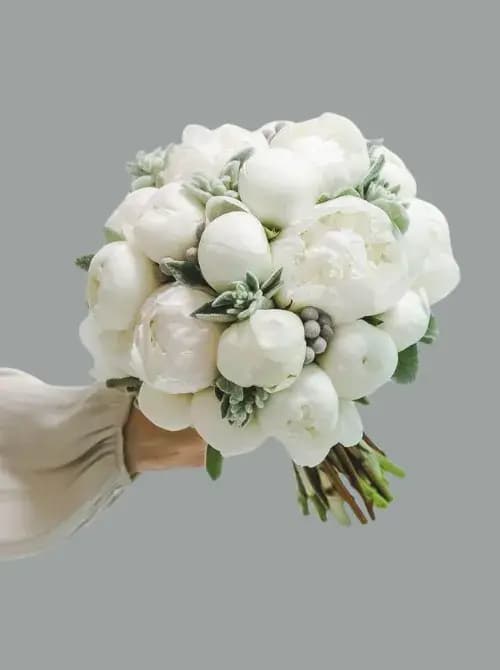 Свадебный Букет c пионами - купить в Сочи