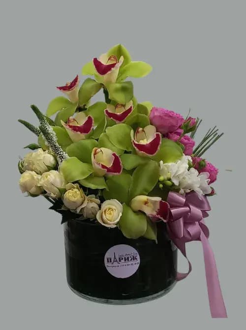 Орхидея и фрезия| доставка цветов в Сочи