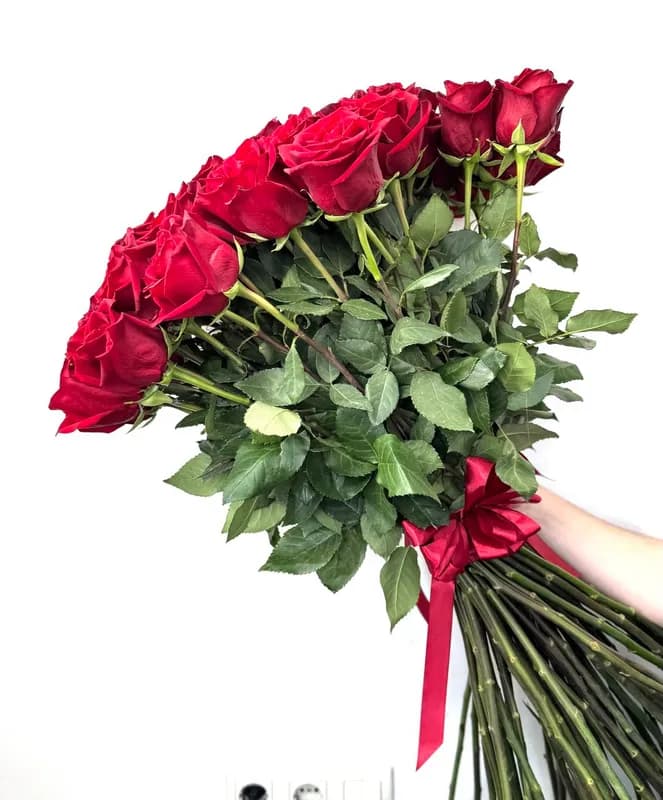 Букет из 51 голландской красной розы